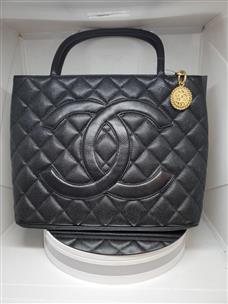 CHANEL, Bags, Chanel Black Caviar Medallion Tote